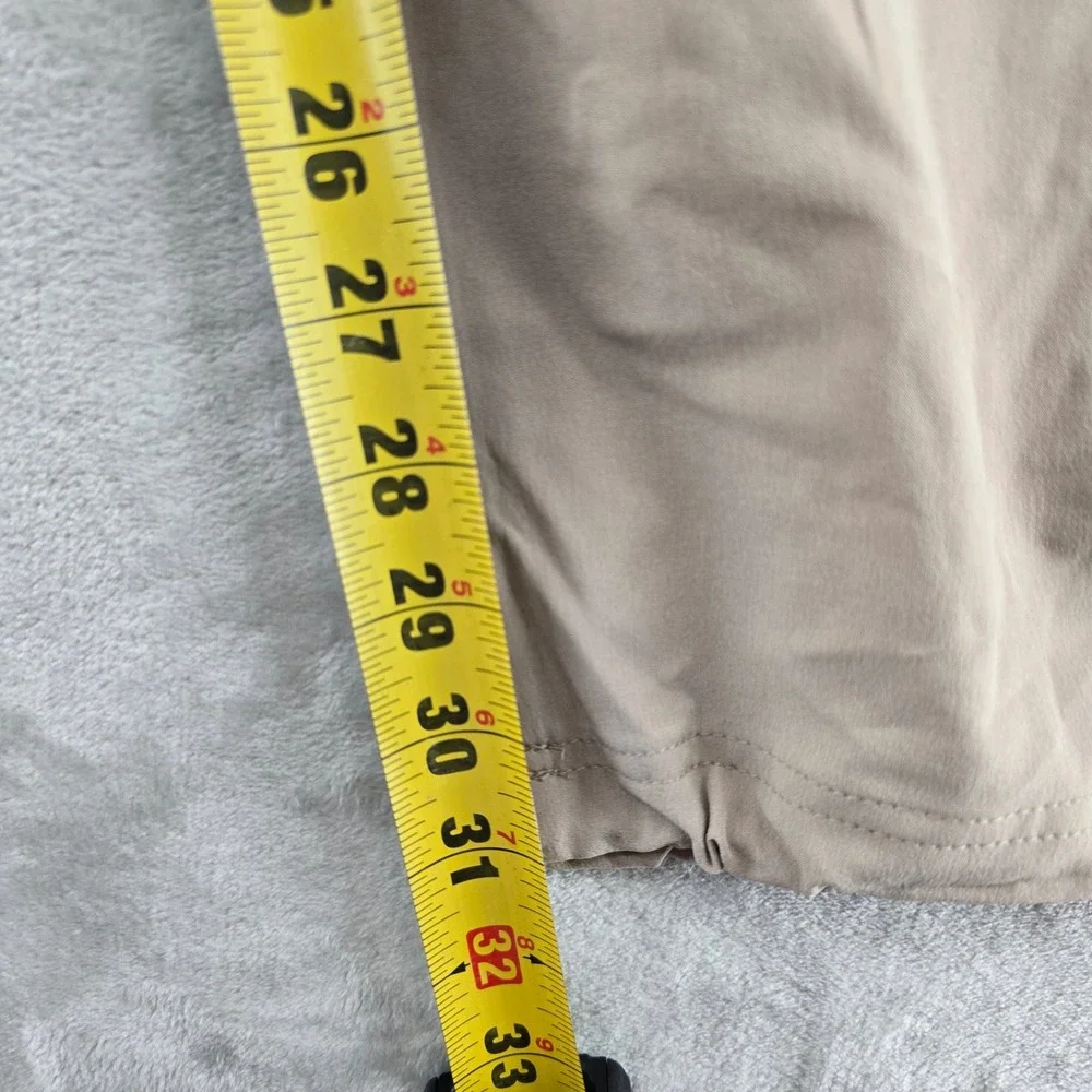 Eddie Bauer Men 36x32 Tan Bamboo Motion Pants Hiking Outdoor Perforated Khaki